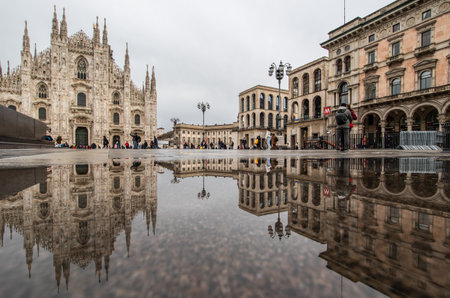 Milano, Italy - a system of interconnected canals in and around Milan, the Navigli date back as far as the Middle Ages. Here in particular the Naviglio Grandeのeditorial素材