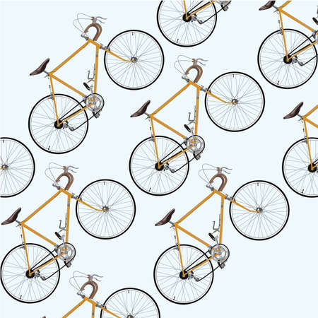 Modern touring bicycle pattern
