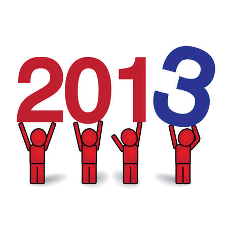 People lifting 2013 number