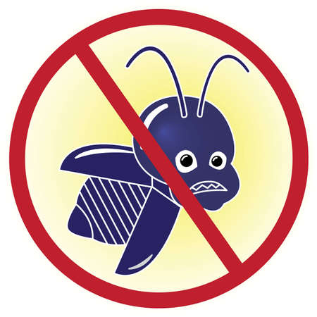 Cartoon Bug free iconのイラスト素材
