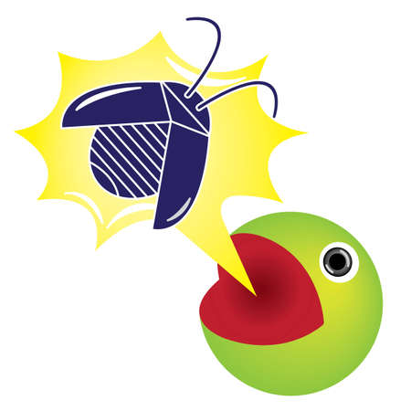 Cartoon Bug killerのイラスト素材