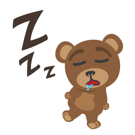 Little bear sleepingのイラスト素材