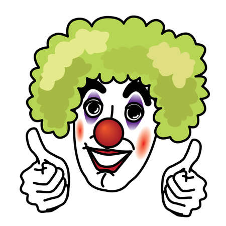 Joker smiling and thumb upのイラスト素材