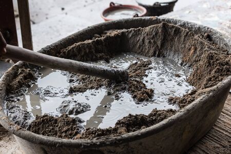 cement mixerの写真素材