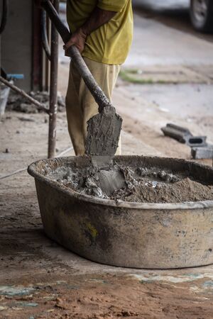 cement mixerの写真素材