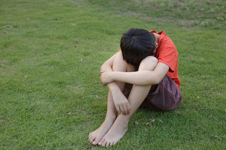children teased by friendsの写真素材