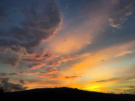 Beautiful sky during sunset.