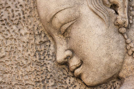 The sandstone lady faceの写真素材