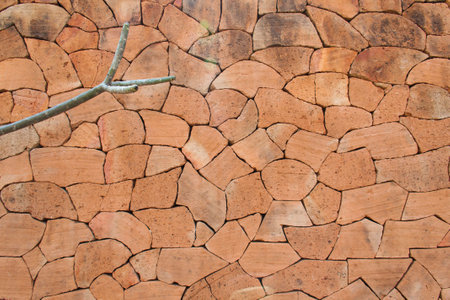 Brick wall designの写真素材