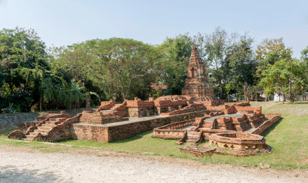 Old temple in northern Thailandの写真素材