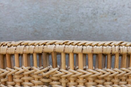 Closeup Rattan basket patternの写真素材