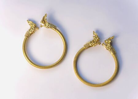 Thai gold bracelet designの写真素材