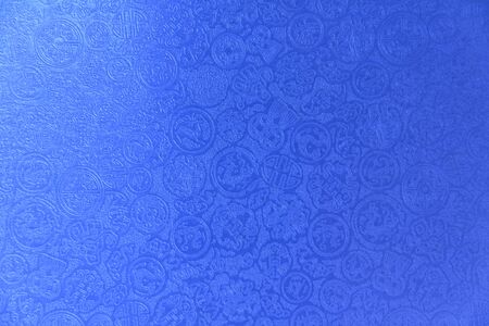 Blue chinese pattern backgroundの写真素材