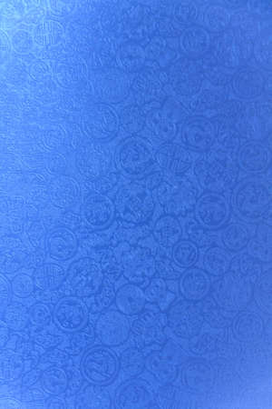 Blue chinese pattern paper verticalの写真素材
