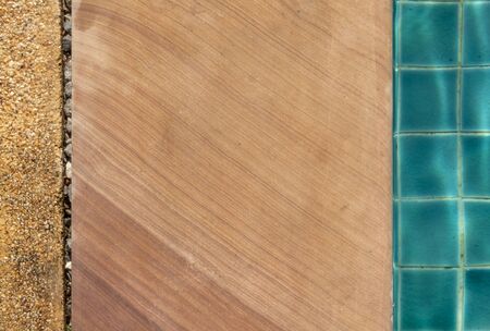 Swimming pool edges three tone colour and pattern backgroundの写真素材