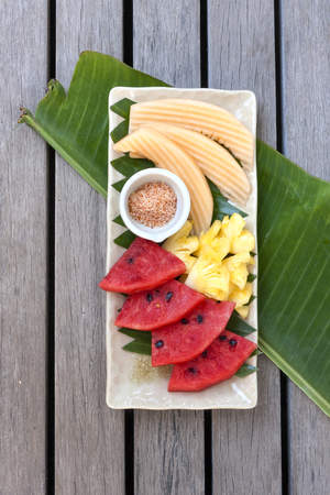 Fresh fruit background vertical styleの写真素材