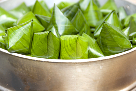 Traditional thai sweet in containerの写真素材