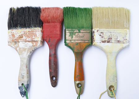 Dirty brushes collectionの写真素材