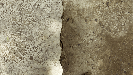 Vintage tone broken cement floor backgroundの写真素材