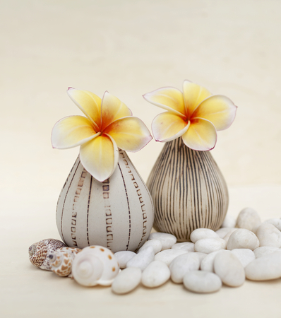 Closeup Spa decoration concept background vertical styleの写真素材