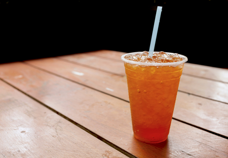 Lemon ice tea drinkの写真素材