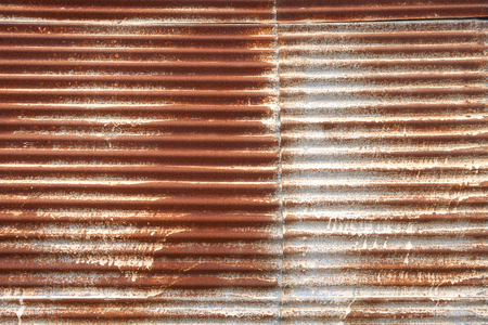 Old rusty metal wall textureの写真素材