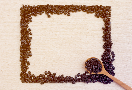 Coffee frame vintage tone style backgroundの写真素材