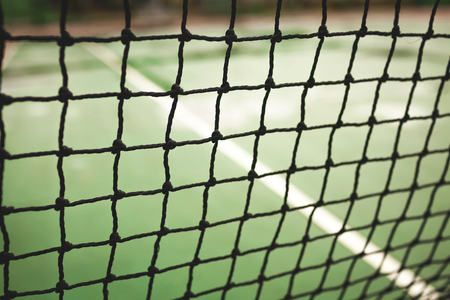 Blur background tennis netの写真素材
