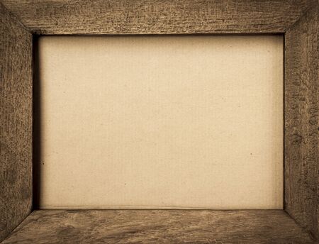Vintage style wooden picture frameの写真素材