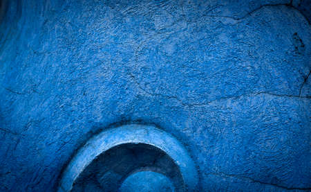 Blue cement wall designの写真素材