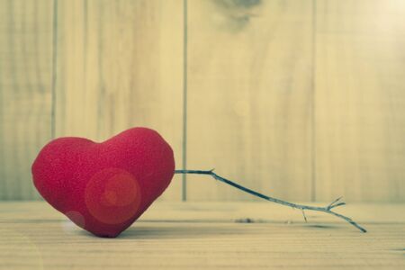 Vintage valentine background conceptの写真素材