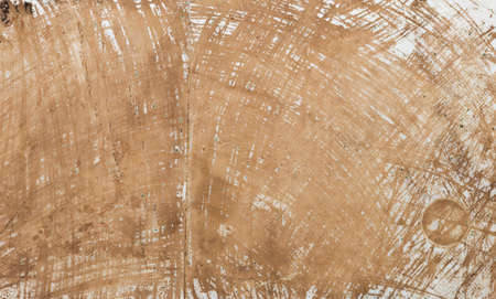 Brown stain over cement floor texture background, grungy texture backgroundの写真素材