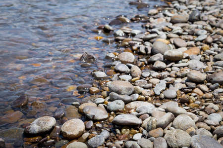 River beach, natural concept background, summer outdoor day lightの写真素材