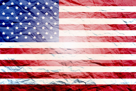 American flag design with paper textureの写真素材