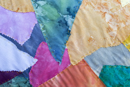 Closeup colorful fabric texture background