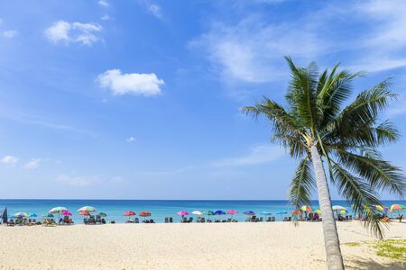 Beautiful beach in Southern Thailand, Tourist attraction, Holiday and vacation destination in Asia, Summer break, happy weekendの写真素材