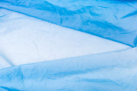 Abstract  Blue and white fabric background, blank blue fabric texture background