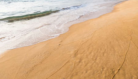 Sandy beach background, nature texture background, tropical islandの写真素材