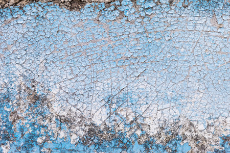 Old paint crack texture on old cement wall background, old pain on concrete wallの写真素材