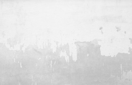 Abstract white paint on old cement wall background, white old cement wall with white paintの写真素材