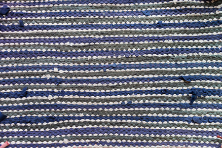Doormat made from old cloth, handmade door mat