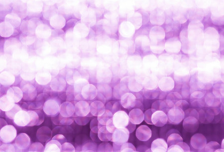 Abstract blurred purple bokeh background, festive season concept background, purple bokeh pattern backgroundの写真素材