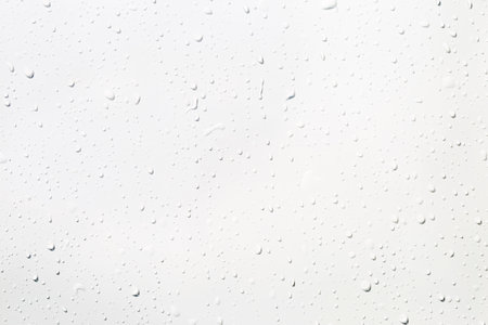 Water drops on white background, Closeup water drops on white background, water drops pattern backgroundの写真素材