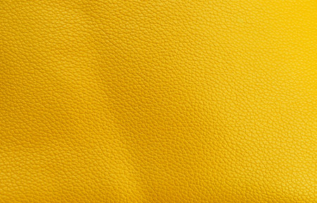 Abstract yellow leather texture background, empty yellow leather pattern backgroundの写真素材