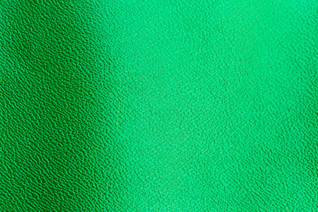 Blank green leather texture background, empty green leather pattern backgroundの写真素材