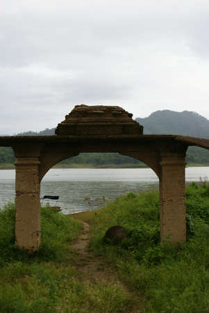 Old Temple Doorの写真素材