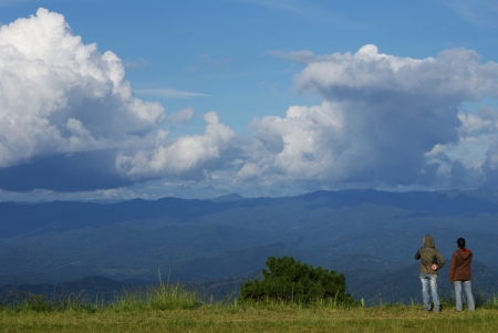Mountain Scenery, Northern Thailandの写真素材