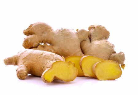 ginger on white background