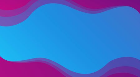 Blue abstract background with purple waves and space for text or imageの写真素材
