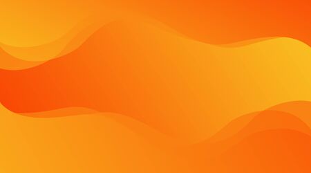 Orange abstract background with orange waves and space for text or imageの写真素材